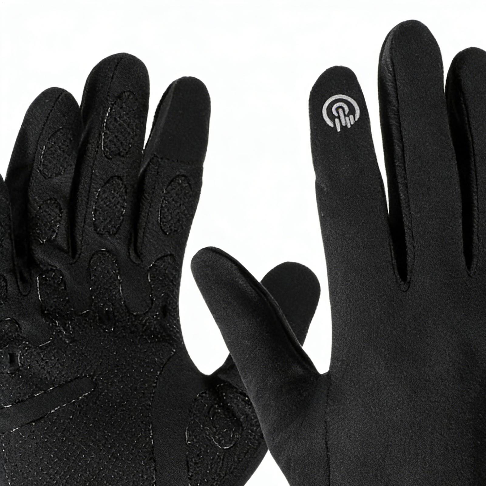 Warm Cycling Gloves Full Finge - Running Gear Cold Weather review and price